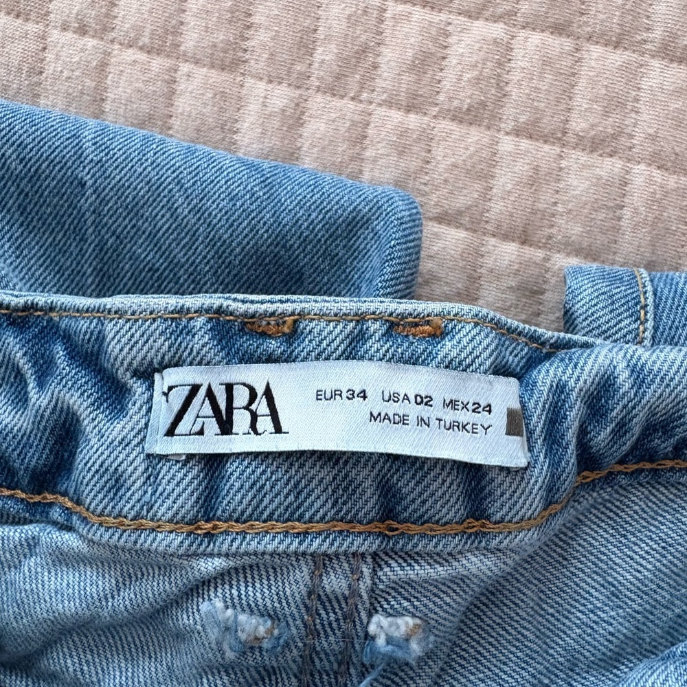 Zara Blue Denim Jeans Classic Light Wash
